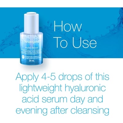 Hydro Boost Hyaluronic Acid Face Serum with Vitamin B5, 29mL 4