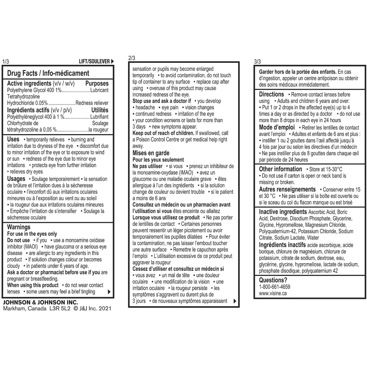 Gouttes oculaires  Yeux rouges Au travail - polyéthylèneglycol, chlorhydrate de tétrahydrozoline - Poussière, irritation, sécheresse, rougeur et fatigue des yeux
