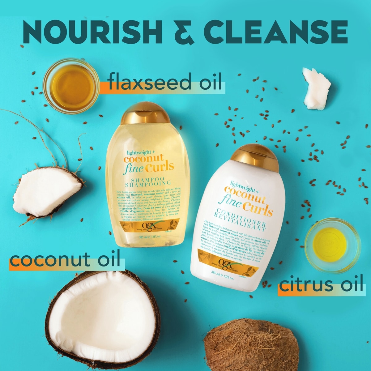 Shampooing Lightweight + Coconut Fine Curls