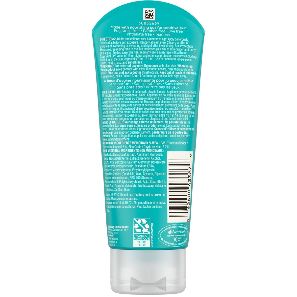 Écran solaire minéral  Protect + Soothe Peau sensible FPS 30