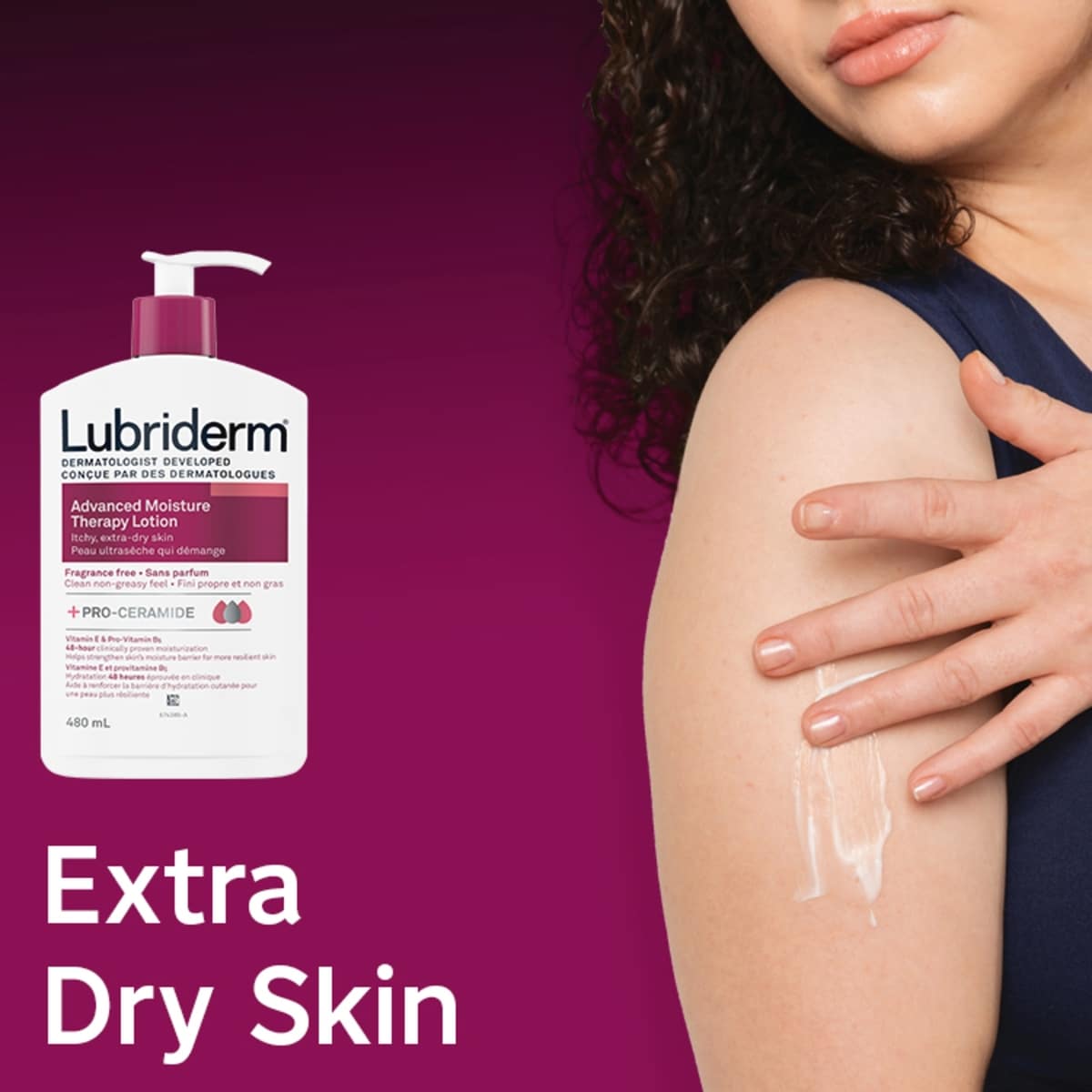 Advanced Moisture Therapy Lotion, Vitamin E, Pro-Vitamin B5, Pro Ceramide, Dry Skin