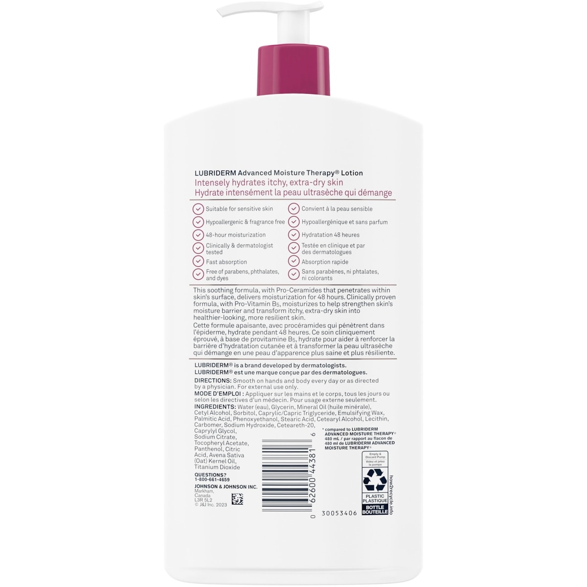 Advanced Moisture Therapy Lotion, Vitamin E, Pro-Vitamin B5, Pro Ceramide, Dry Skin