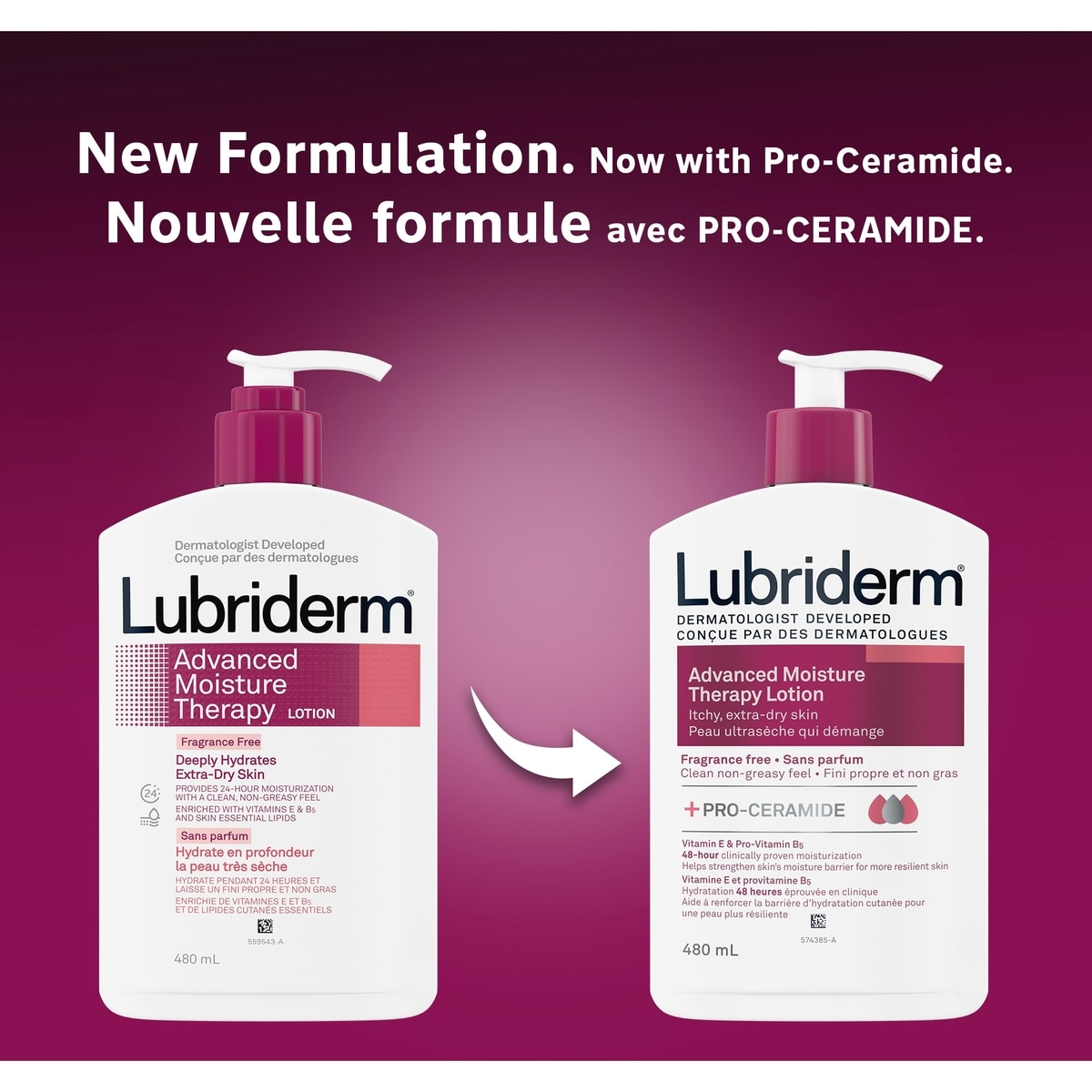 Advanced Moisture Therapy Lotion, Vitamin E, Pro-Vitamin B5, Pro Ceramide, Dry Skin
