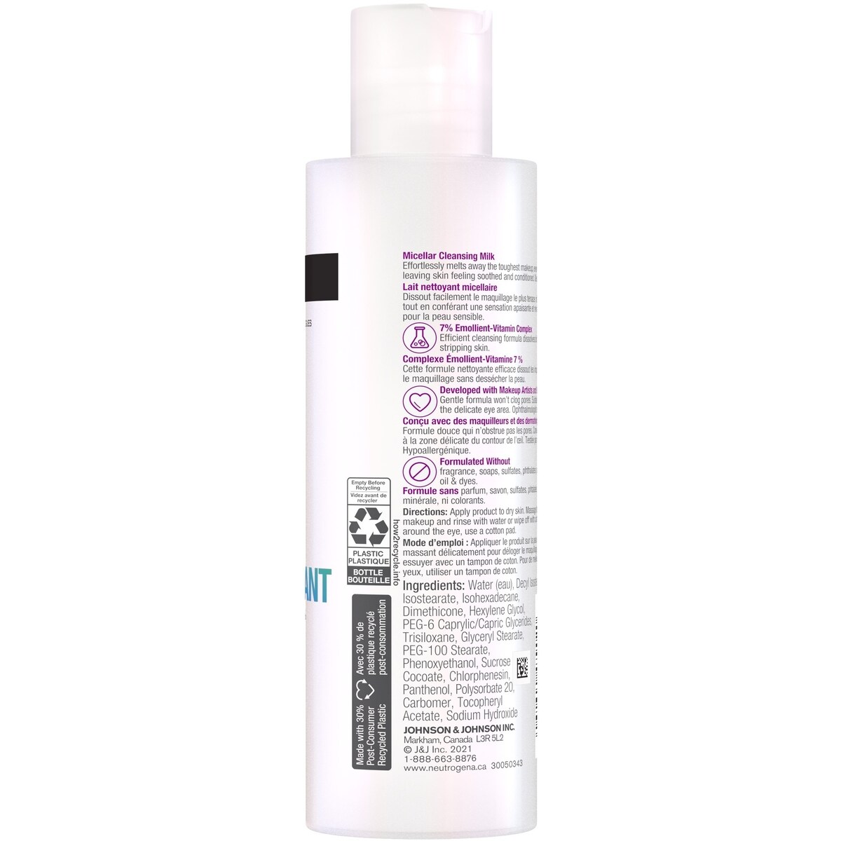 Lait nettoyant micellaire démaquillant