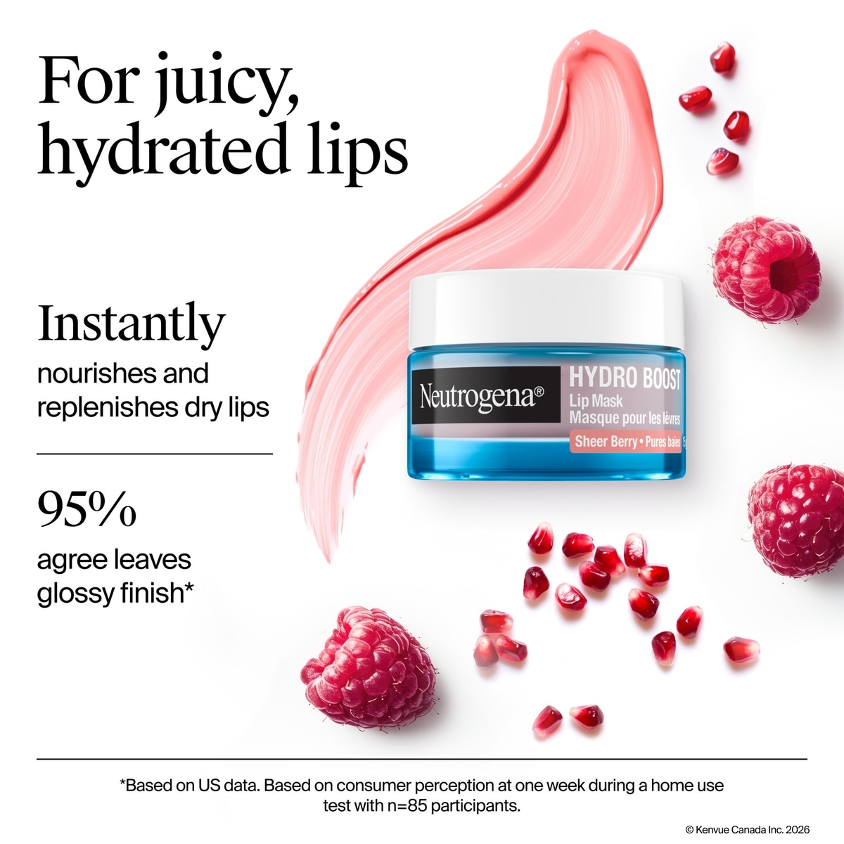Hydro Boost Hyaluronic Acid Lip Mask, Sheer Berry