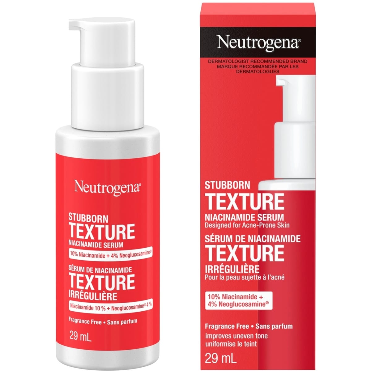 Sérum de niacinamide Texture irrégulière