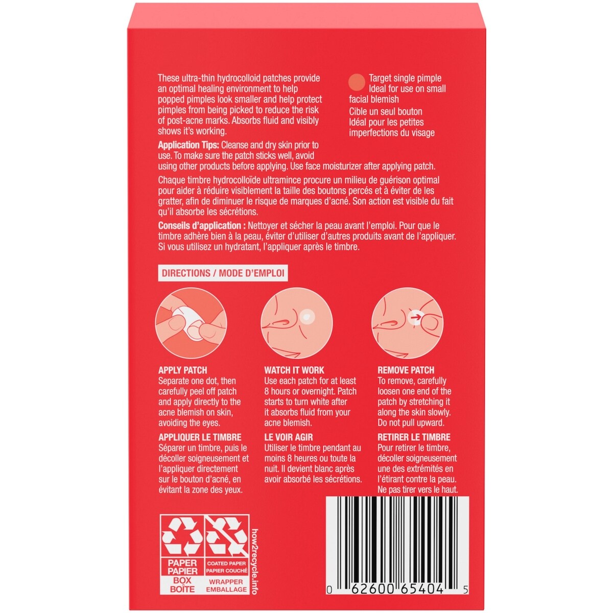 Stubborn Acne Blemish Patches, Hydrocolloid Spot Treatment, Pimple Care Patch, Duo Pack