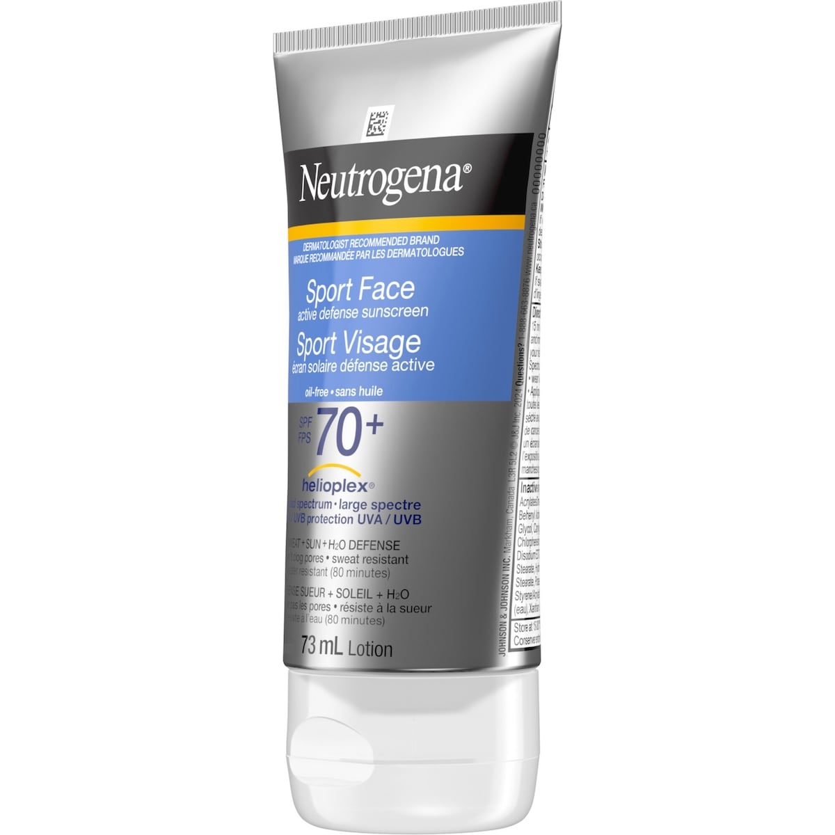 Sport Face Active Defense Sunscreen, SPF 70, Oil-Free