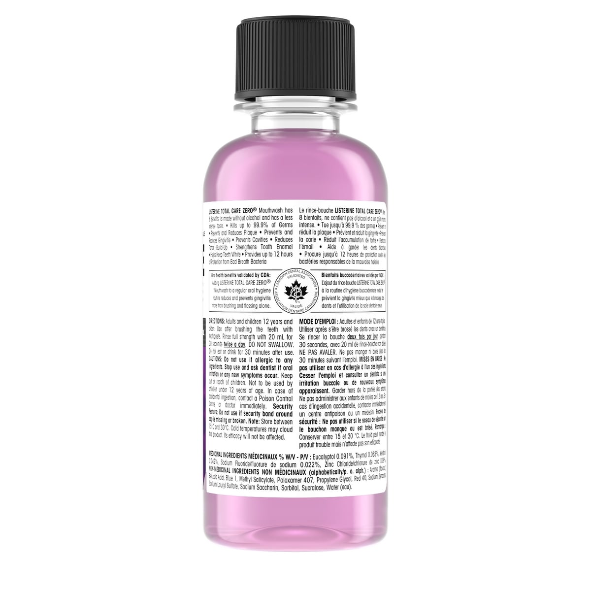 Rince-bouche Total Care Zero, sans alcool 95 ML