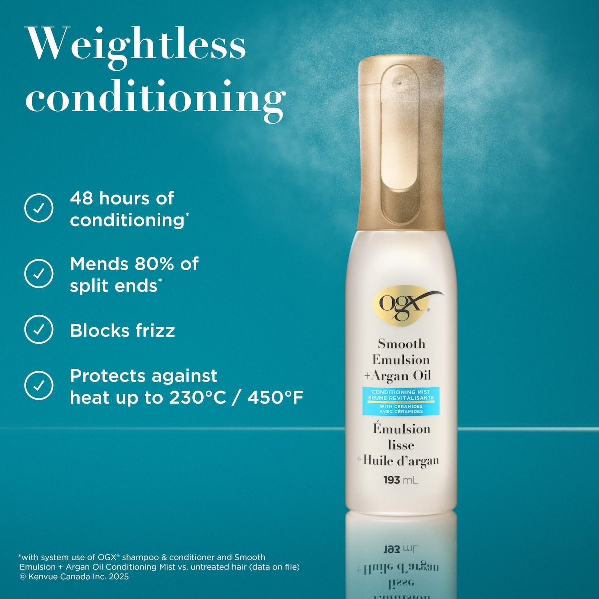 Smooth Emulsion + Argan Oil Conditioning Mist with Ceramides