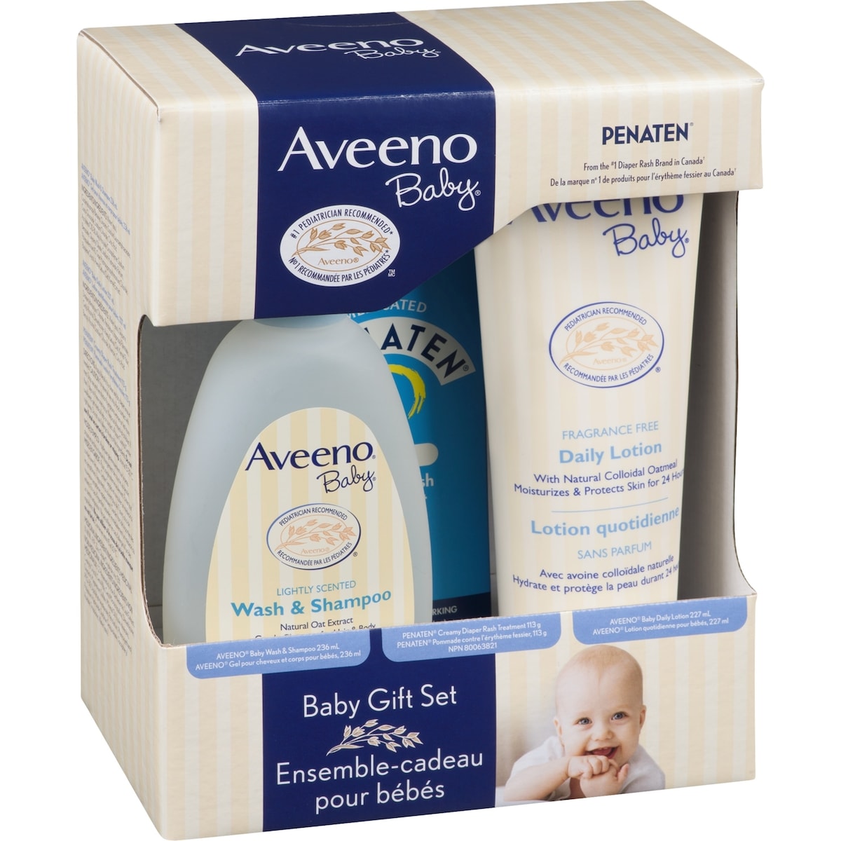 Ensemble cadeau pour bébés, peau sensible