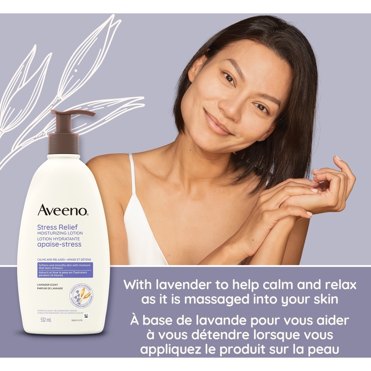 Stress Relief Moisturizing Lotion, Lavender