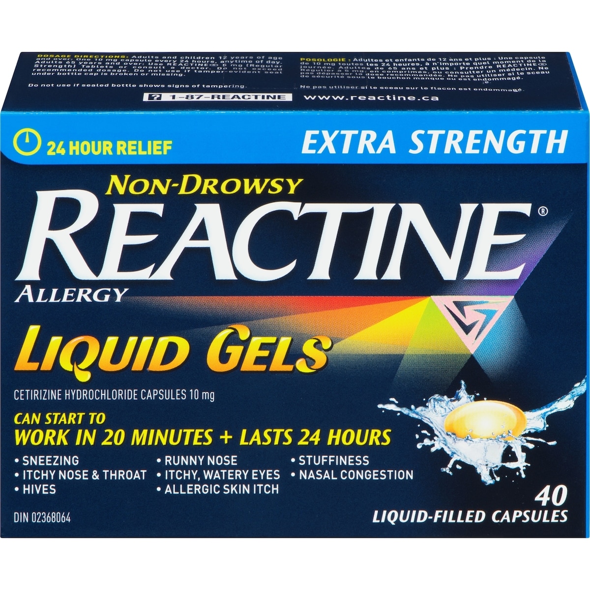 Extra fort, Soulagement 24 h des allergies