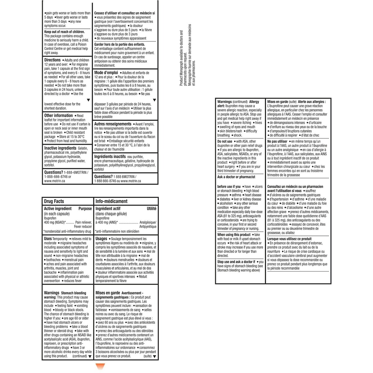 Analgésique à l’ibuprofène, Ultra fort