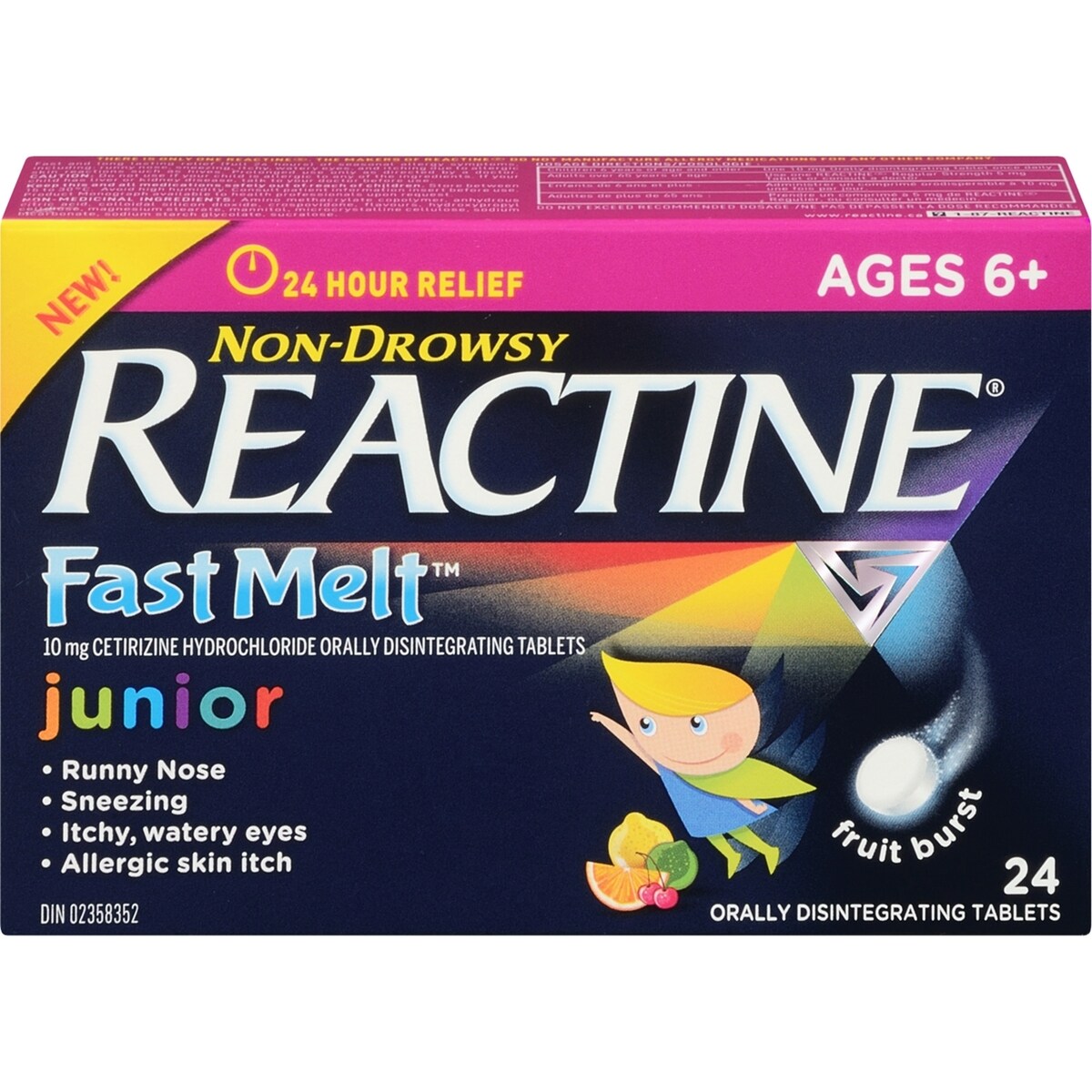 Vit-Dissous Formule junior, Soulagement 24 h