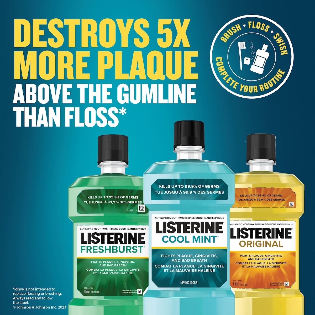 Fresh Burst Antiseptic Mouthwash