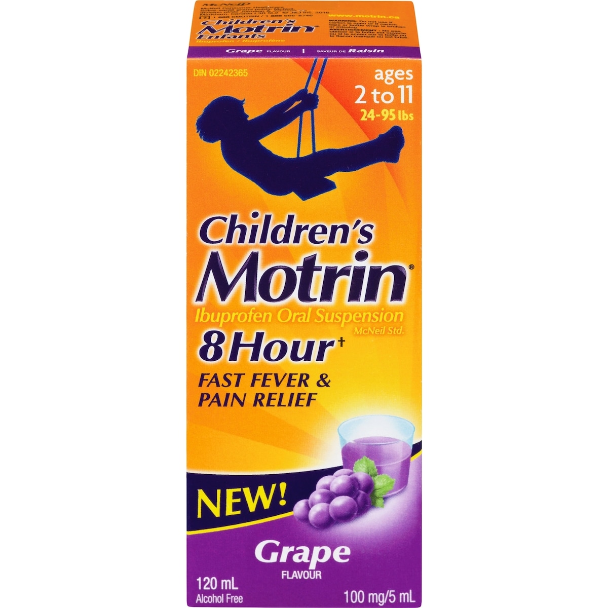 Suspension d'ibuprofène pour enfants, analgésique