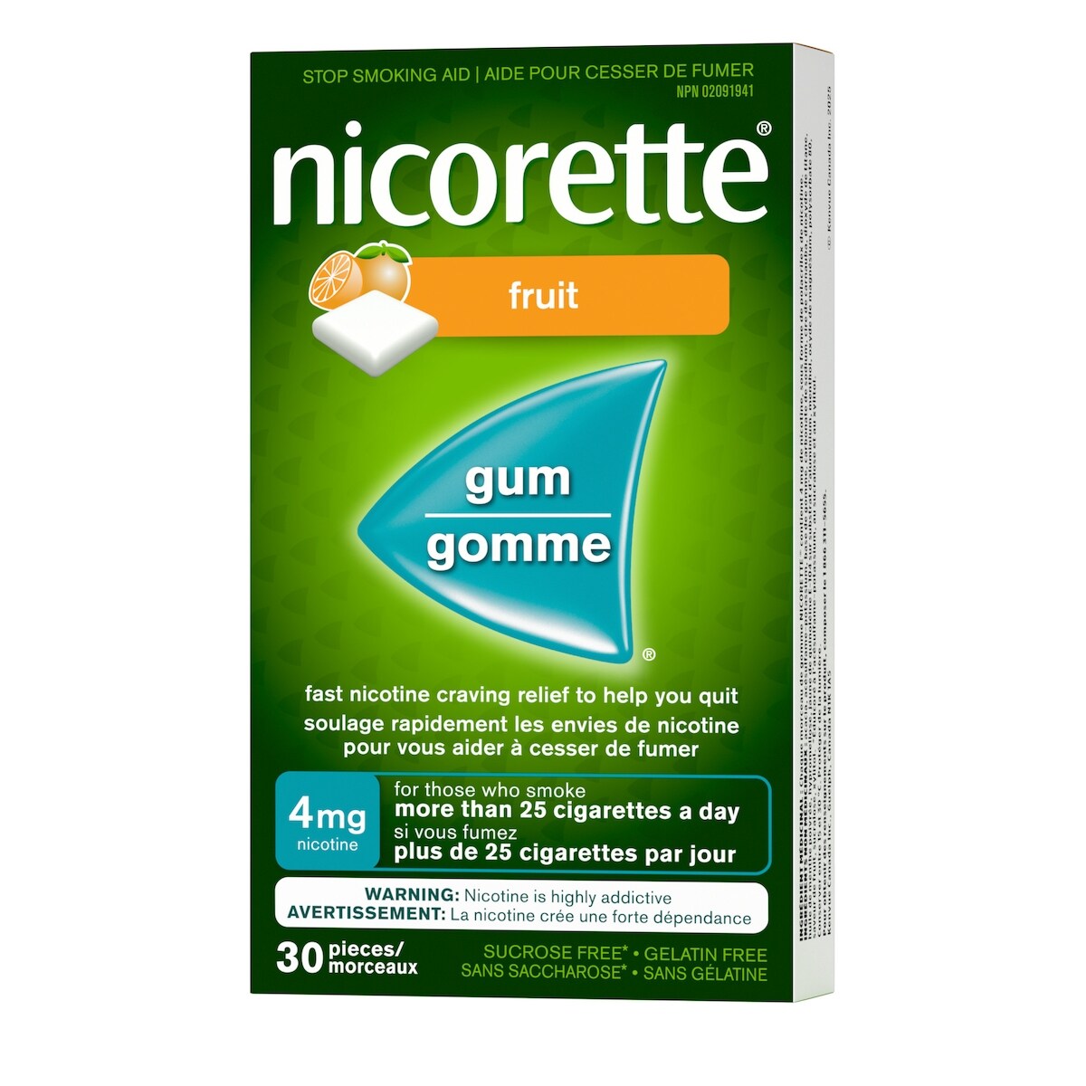 Gomme à 4 mg de nicotine