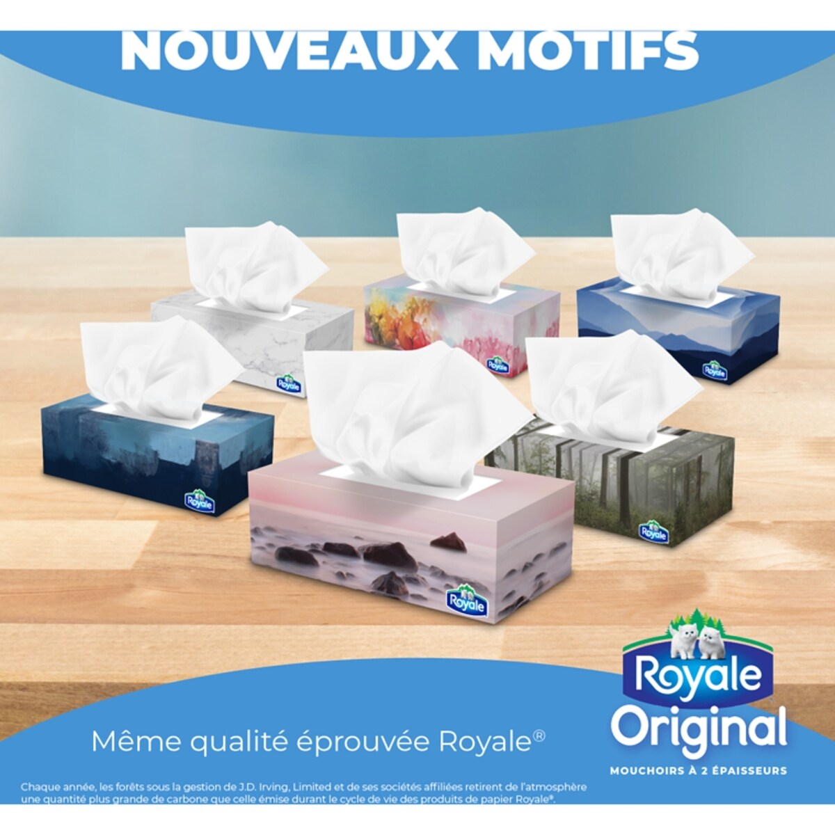 Mouchoirs 2 épaisseurs