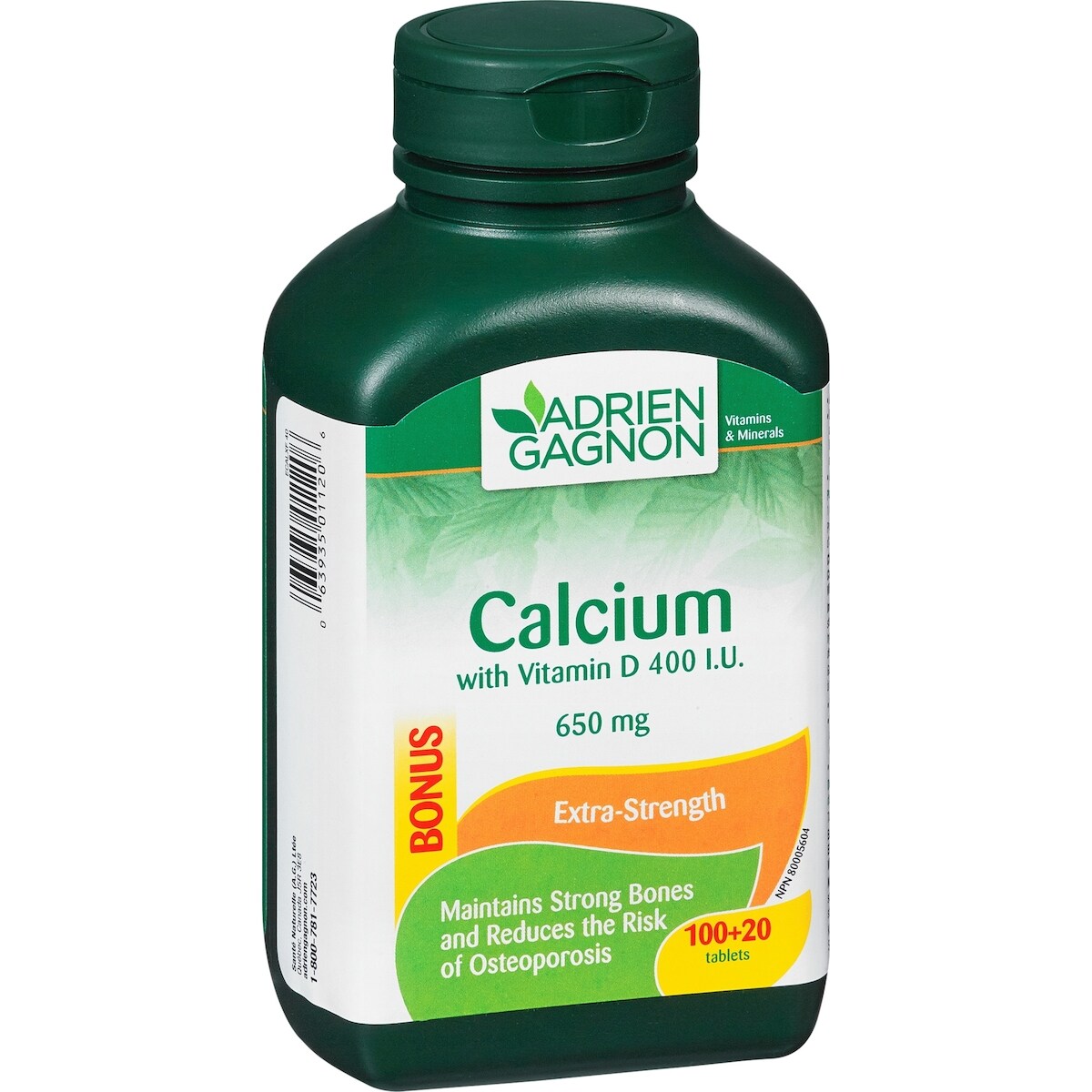 Calcium Extra Strength 650 Mg + Vitamin D