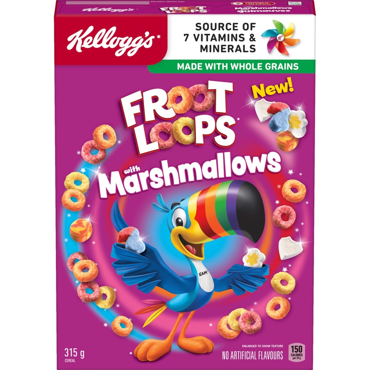 Céréales Fruit Loops avec marshmallows