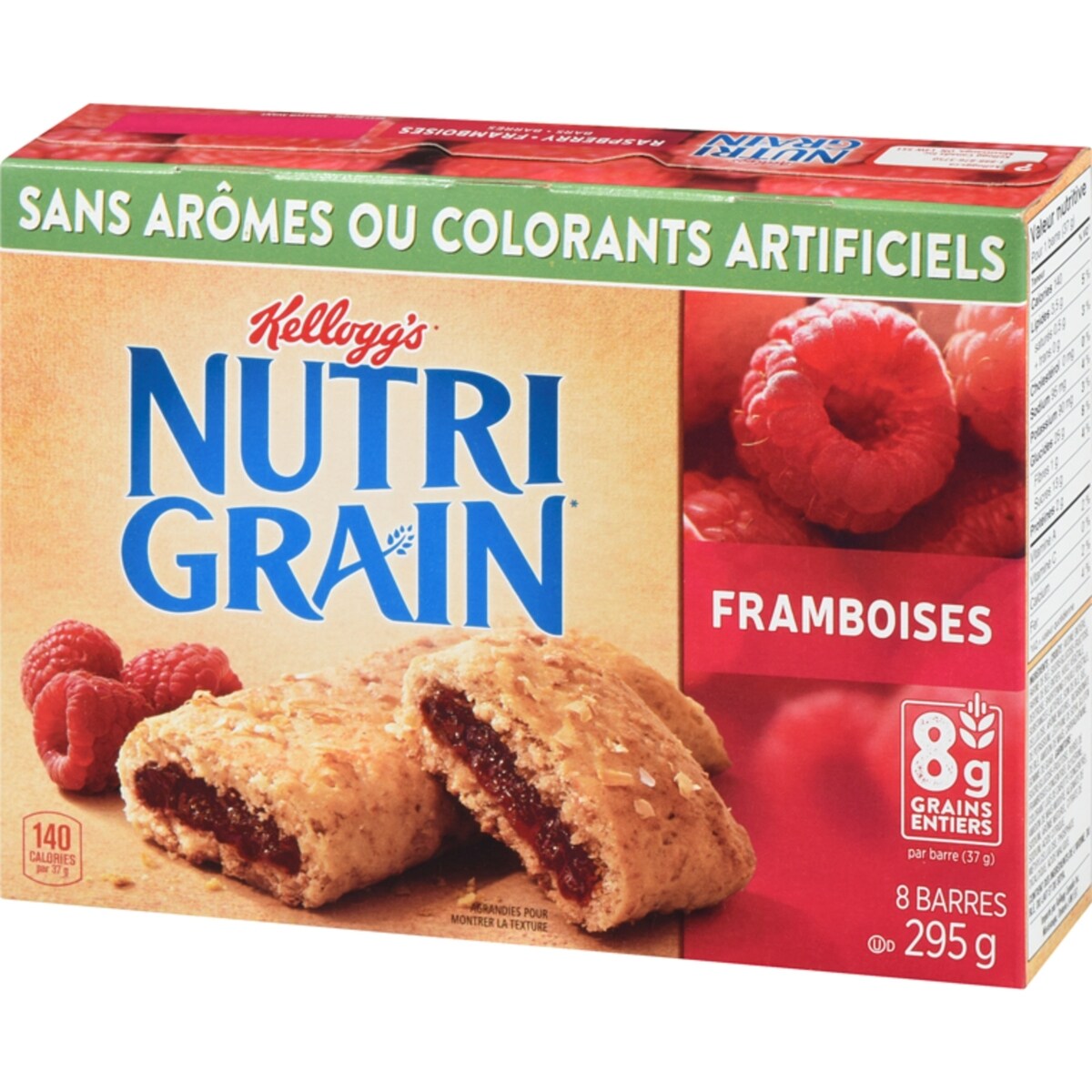 Barres de céréales Nutri-Grain Framboises, 8 barres