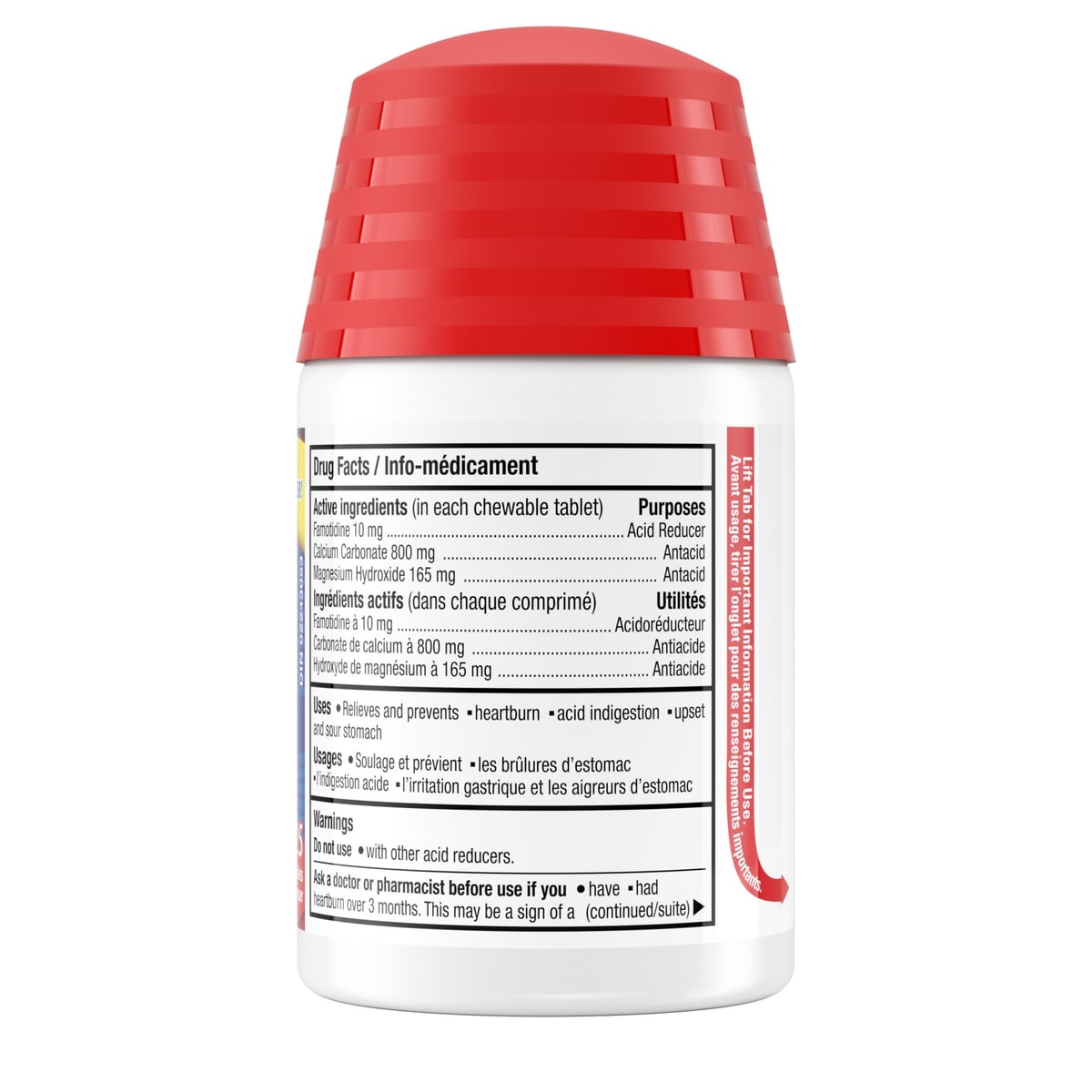 PEPCID AC Concentration maximale, saveur de menthe, 25 comprimés