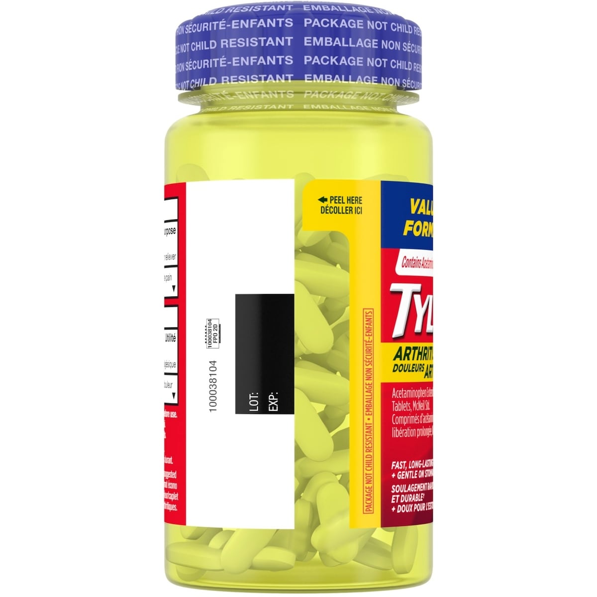 Acétaminophène à 650 mg, douleurs arthritiques