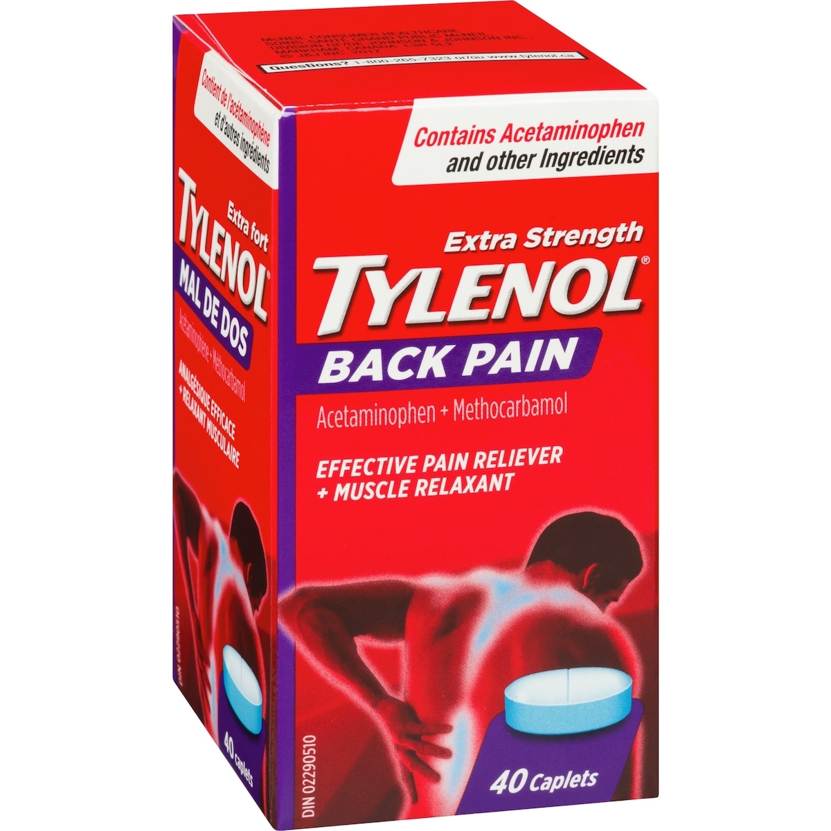 Soulagement du mal de dos et relaxant musculaire, extra fort