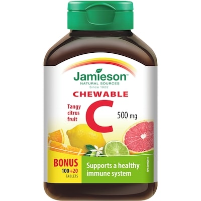Chewable Vitamin C 500 mg Citrus Fruit Flavour