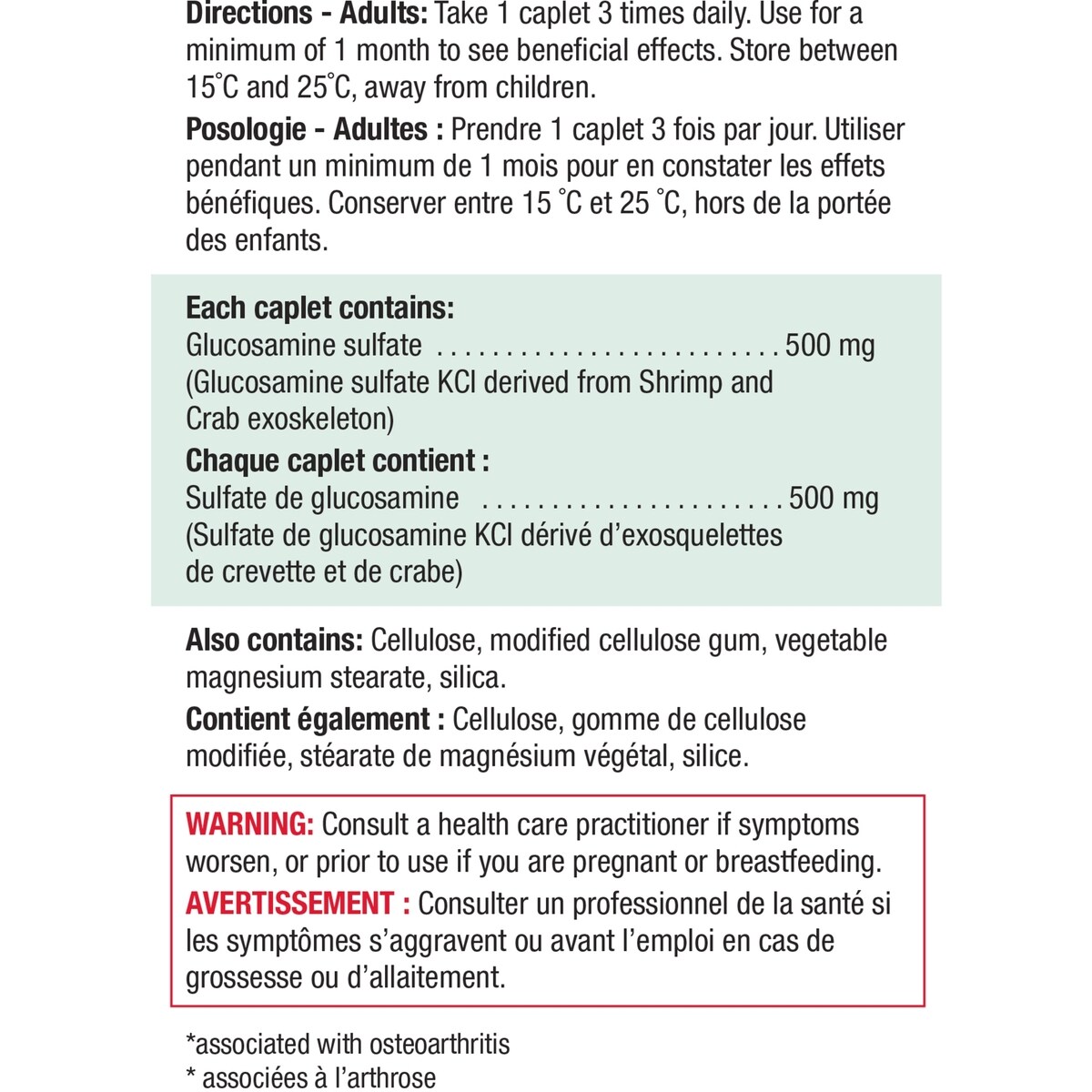 Glucosamine 500 mg