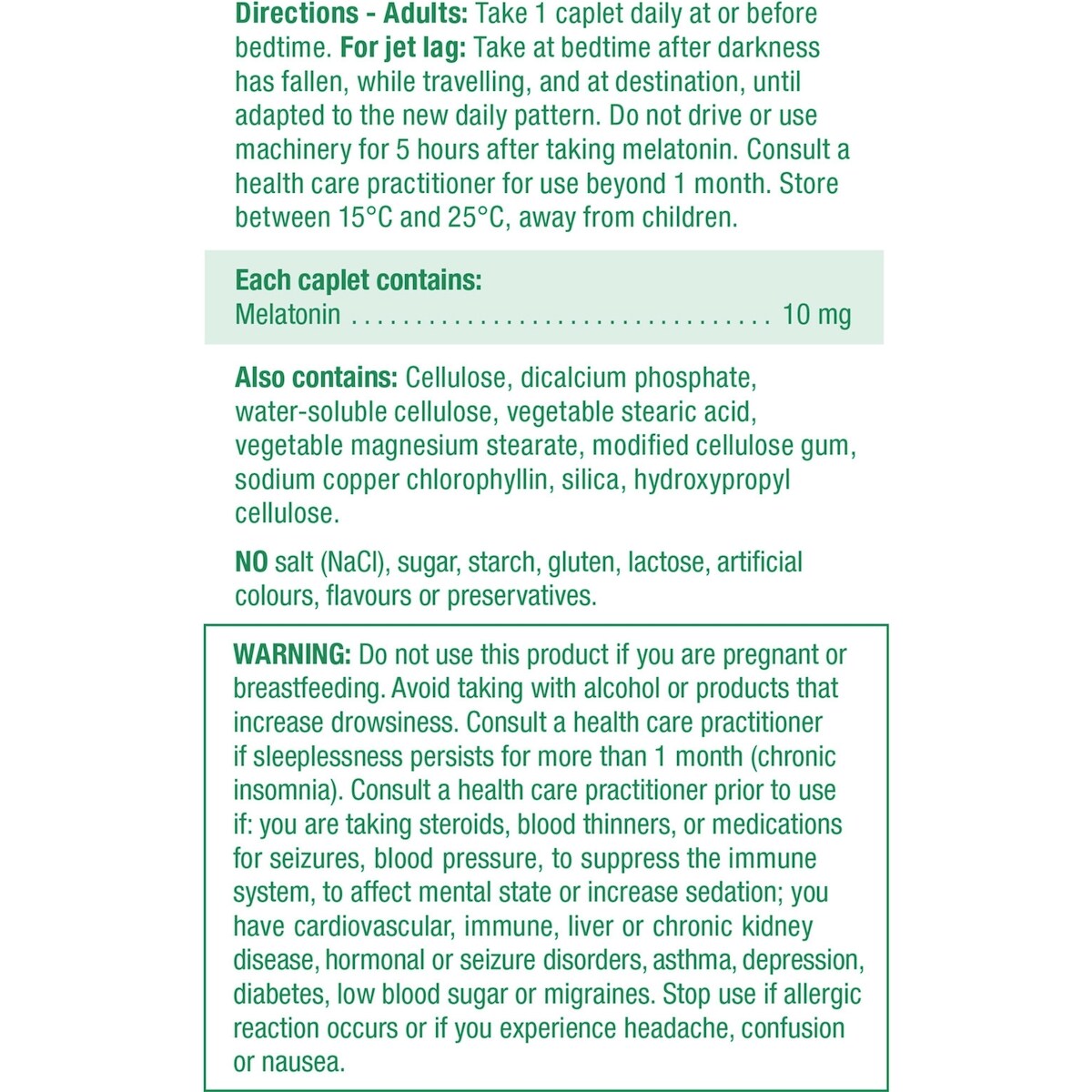 Melatonin Maximum Strength Timed Release Dual Action Bi-Layer Caplets