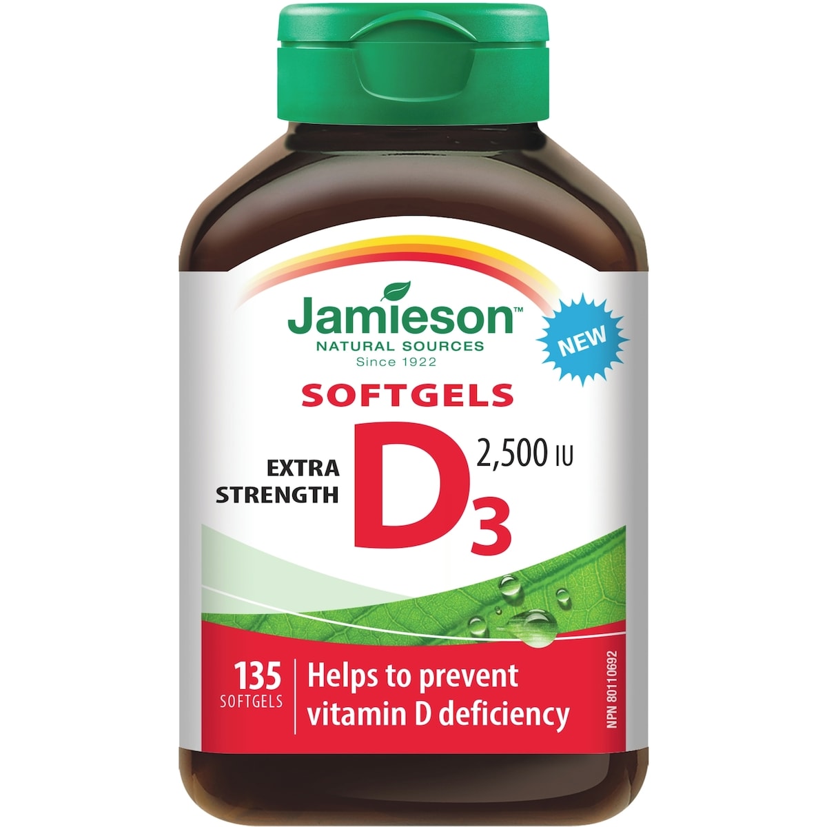 Gélules de Vitamine D 2500 UI