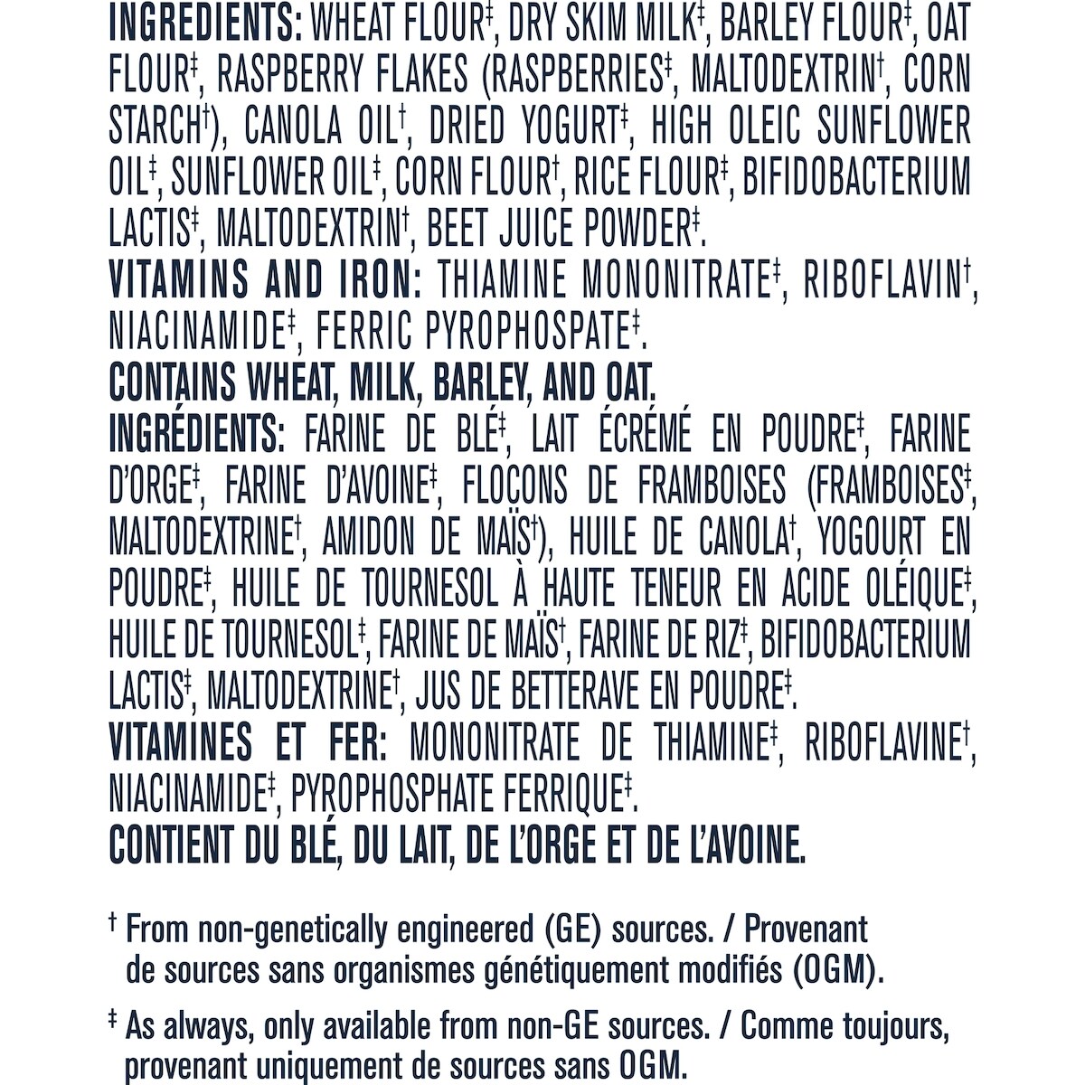 Céréales pour bébés Étape 3 Multigrains avec yogourt et framboise