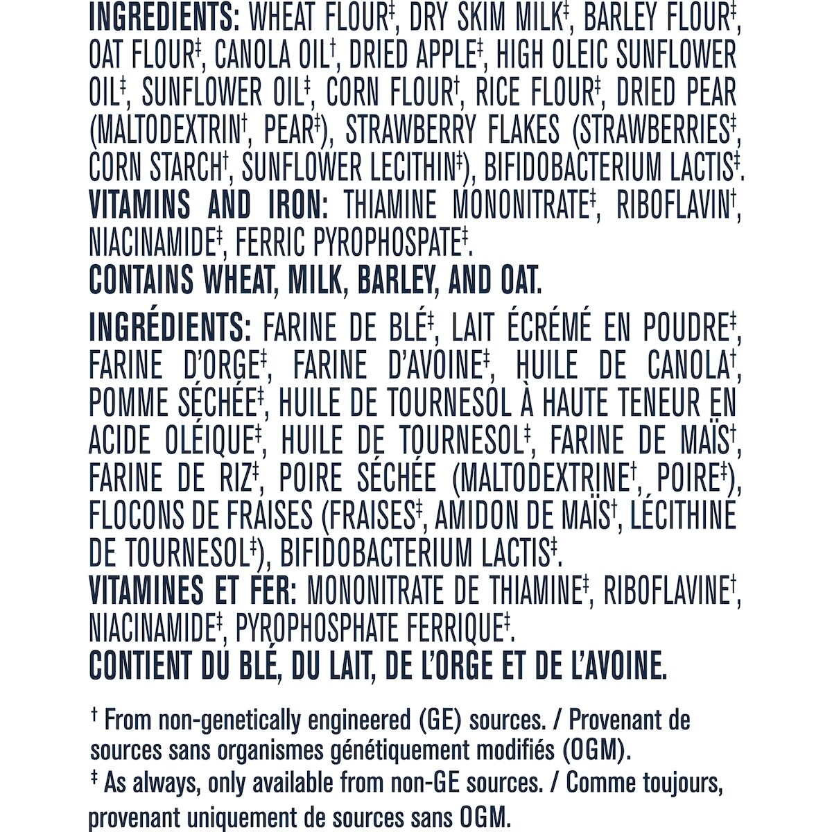 Céréales pour bébés Étape 2 Avoine et multigrains avec fruits