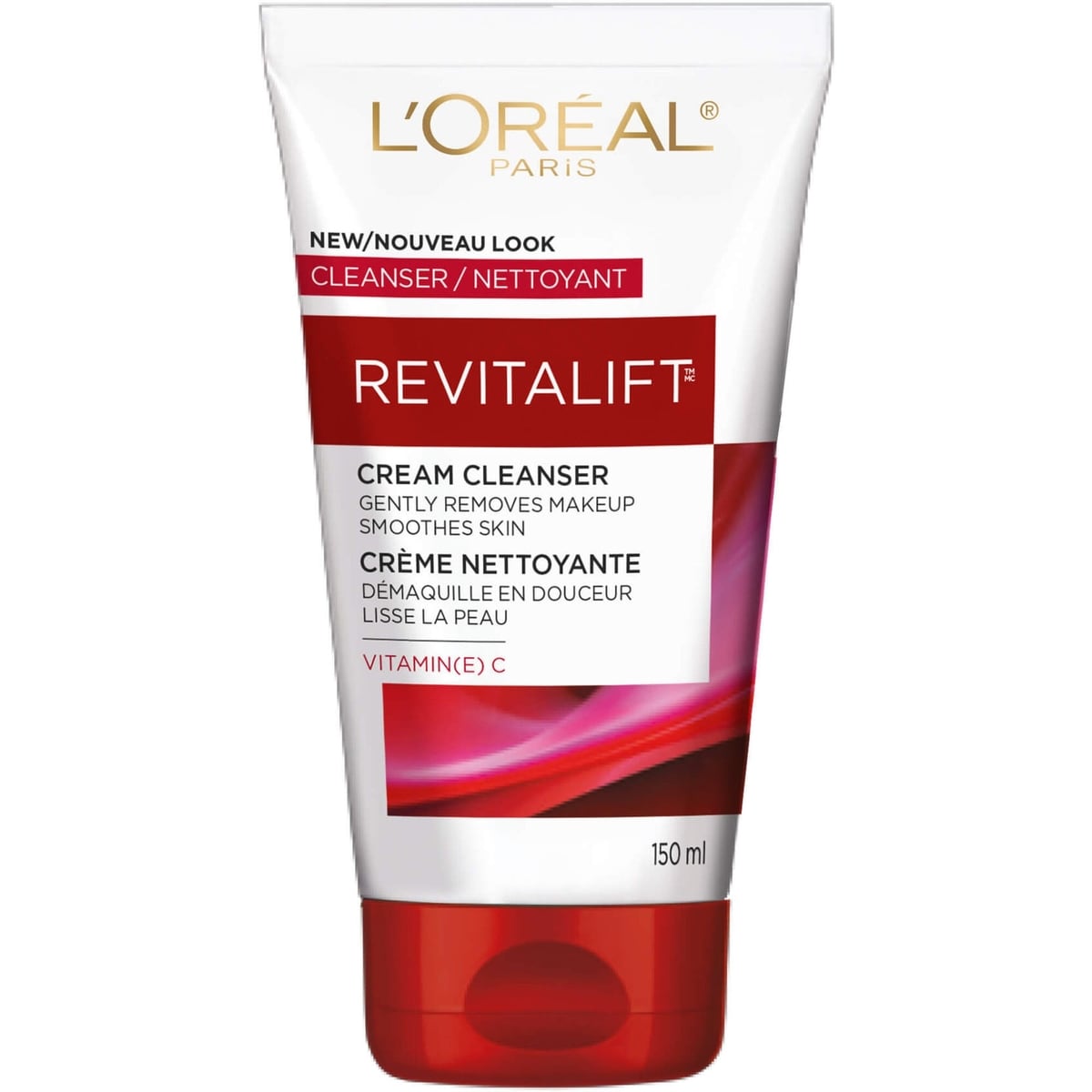 L'Oréal Paris Revitalift Makeup-Removing Cleansing Cream Face Cleanser & Toner, with Vitamin C 150 mL