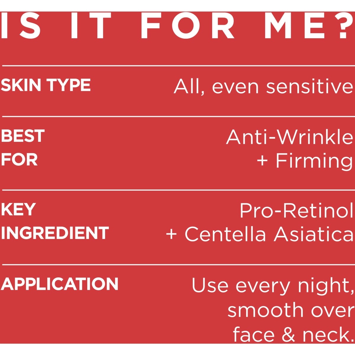 Night Moisturizer Retinol