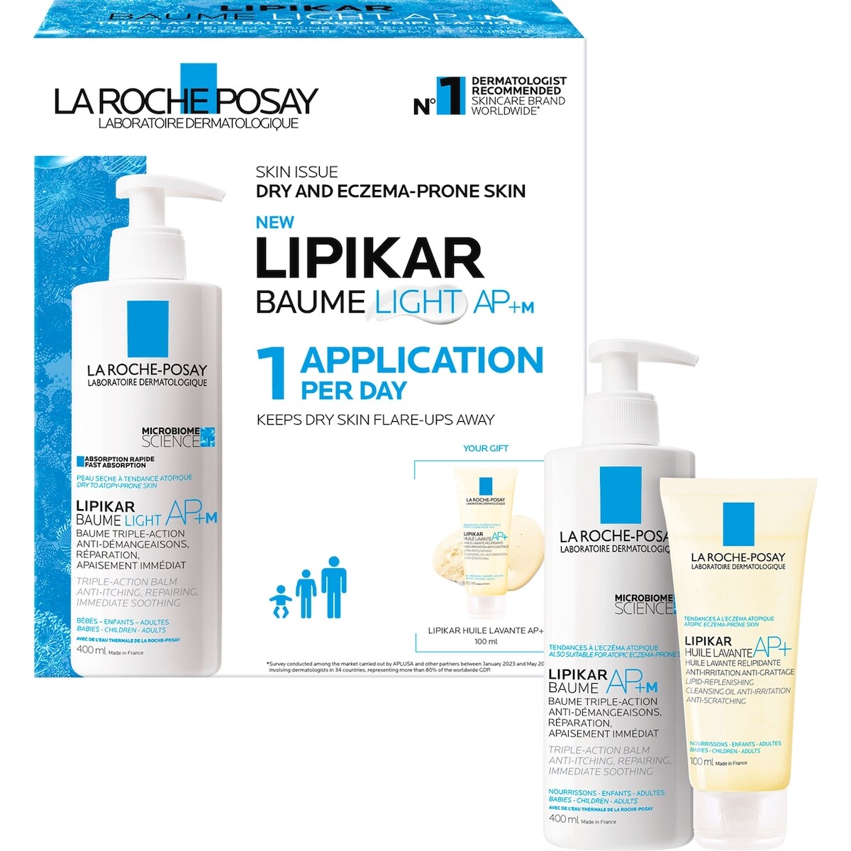 Lipikar Baume Light Ap+M Kit
