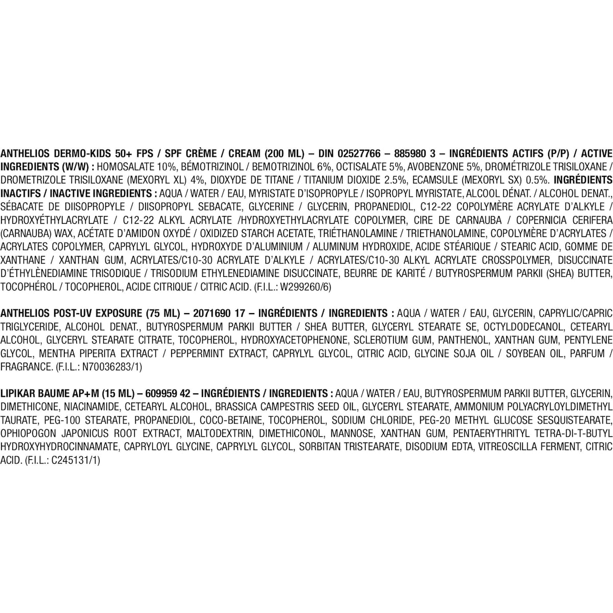 Coffret Anthelios Dermo-Kids Fps 50+