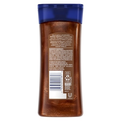 Glazed and Glisten Golden Hour Glow Vanilla Cocoa Shimmering Body Gel Oil with Ultra-Hydrating Lipids and 100% Pure Cocoa Butter, 200mL 3