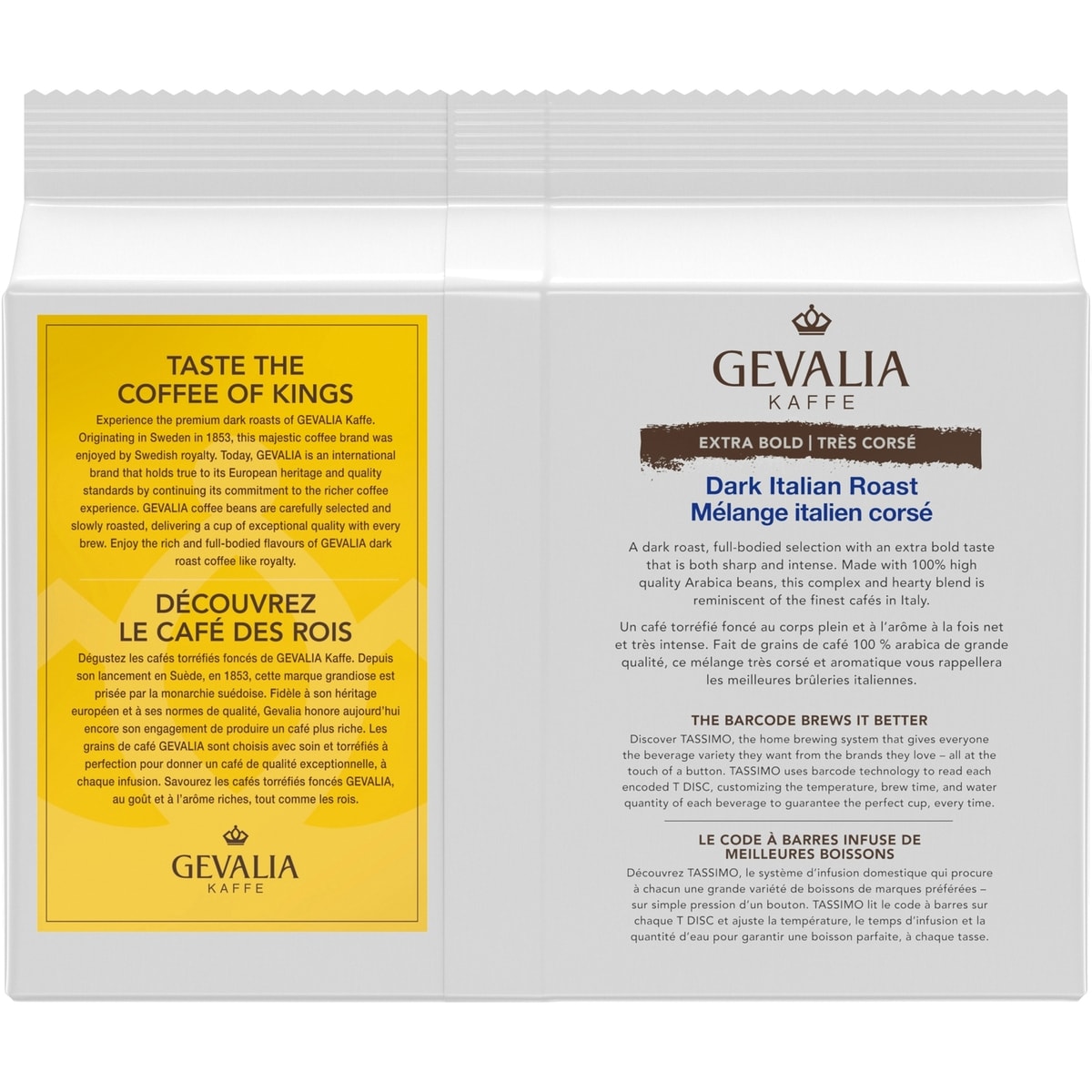 Dark Italian Roast Coffee Single Serve T-Discs