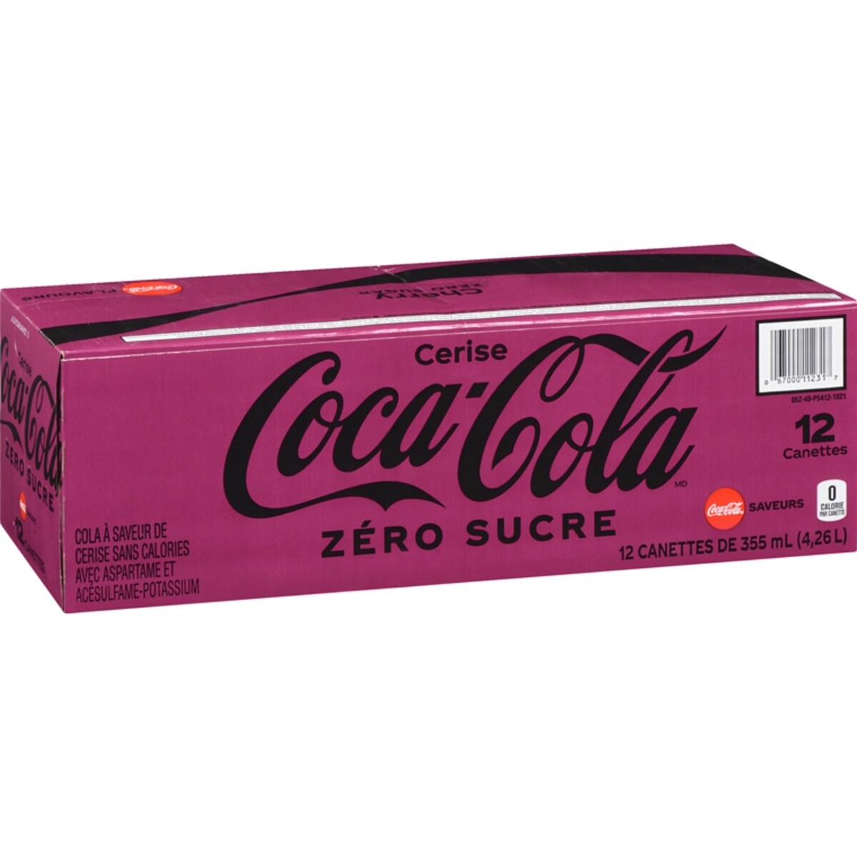 Coke zero cola à saveur de cerise