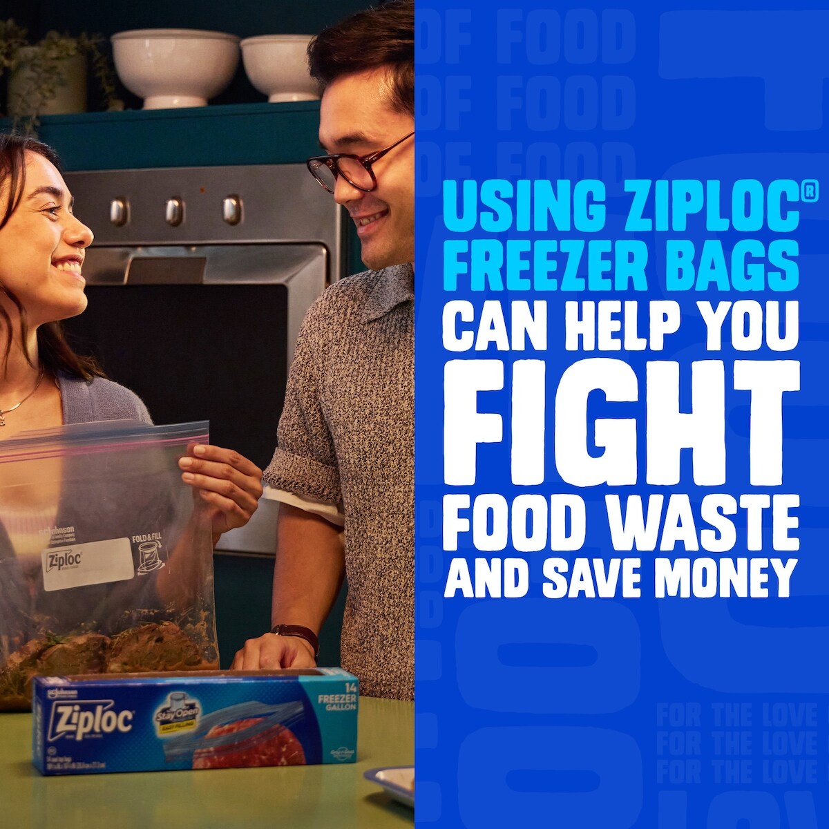 Ziploc® Brand Bags Grip`N Seal SUSO Freezer Large