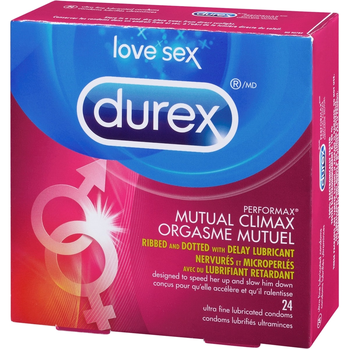 Condoms Durex Orgasme Mutuel nervurés