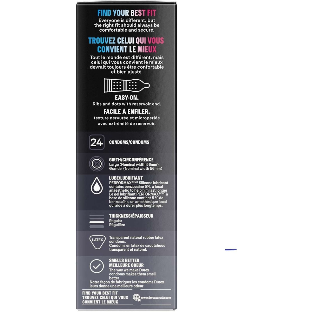 Condoms Durex Orgasme Mutuel nervurés