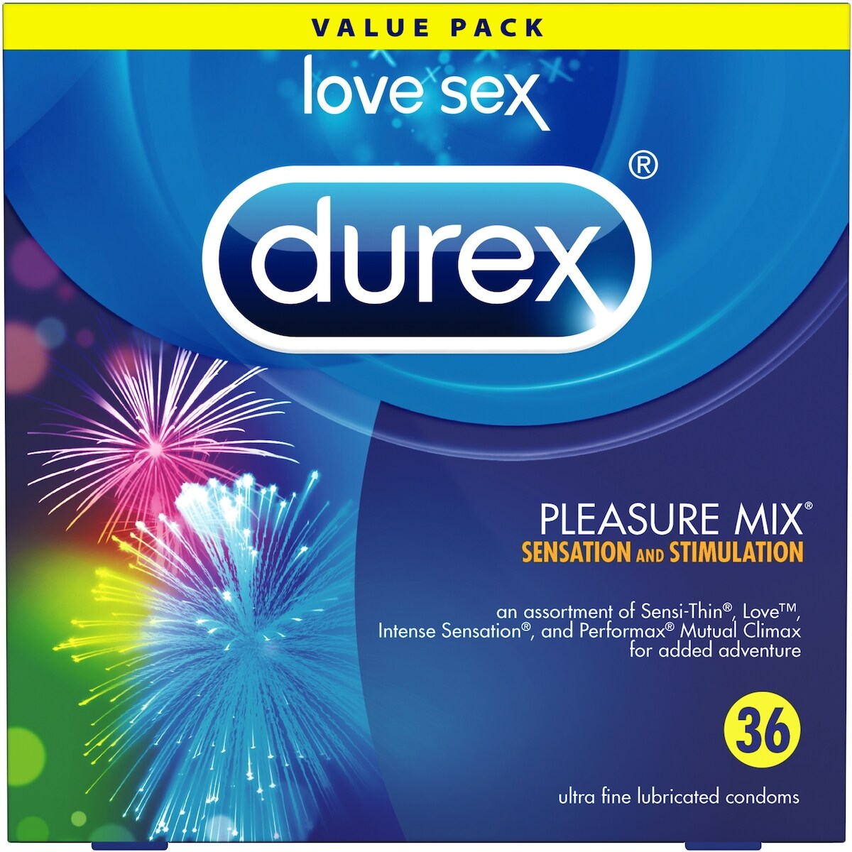 Durex Durex Pleasure Mix Value Pack Condoms 36 Count