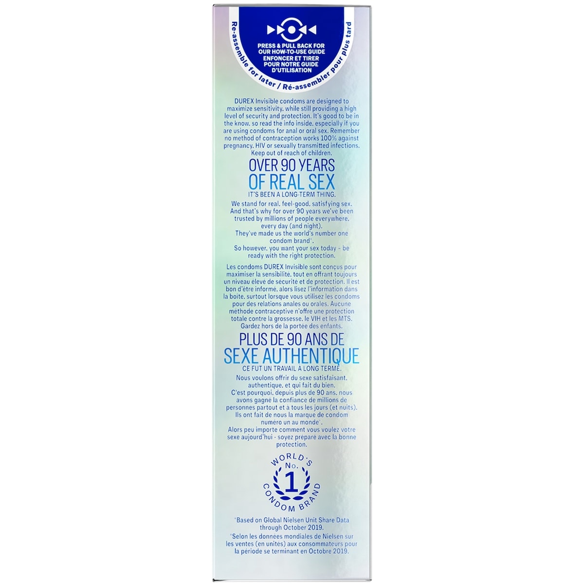 Condoms Durex Invisible extraminces sensibilité exceptionnelle