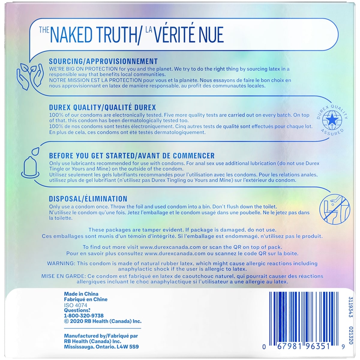 Condoms Durex Invisible extraminces sensibilité exceptionnelle