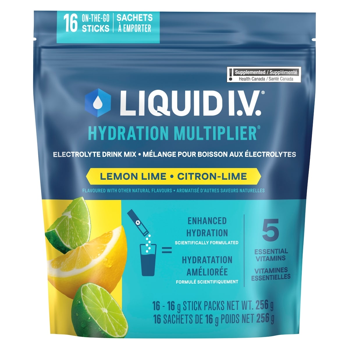 Liquid IV Mélange boisson électrolytes Citron-lime CT