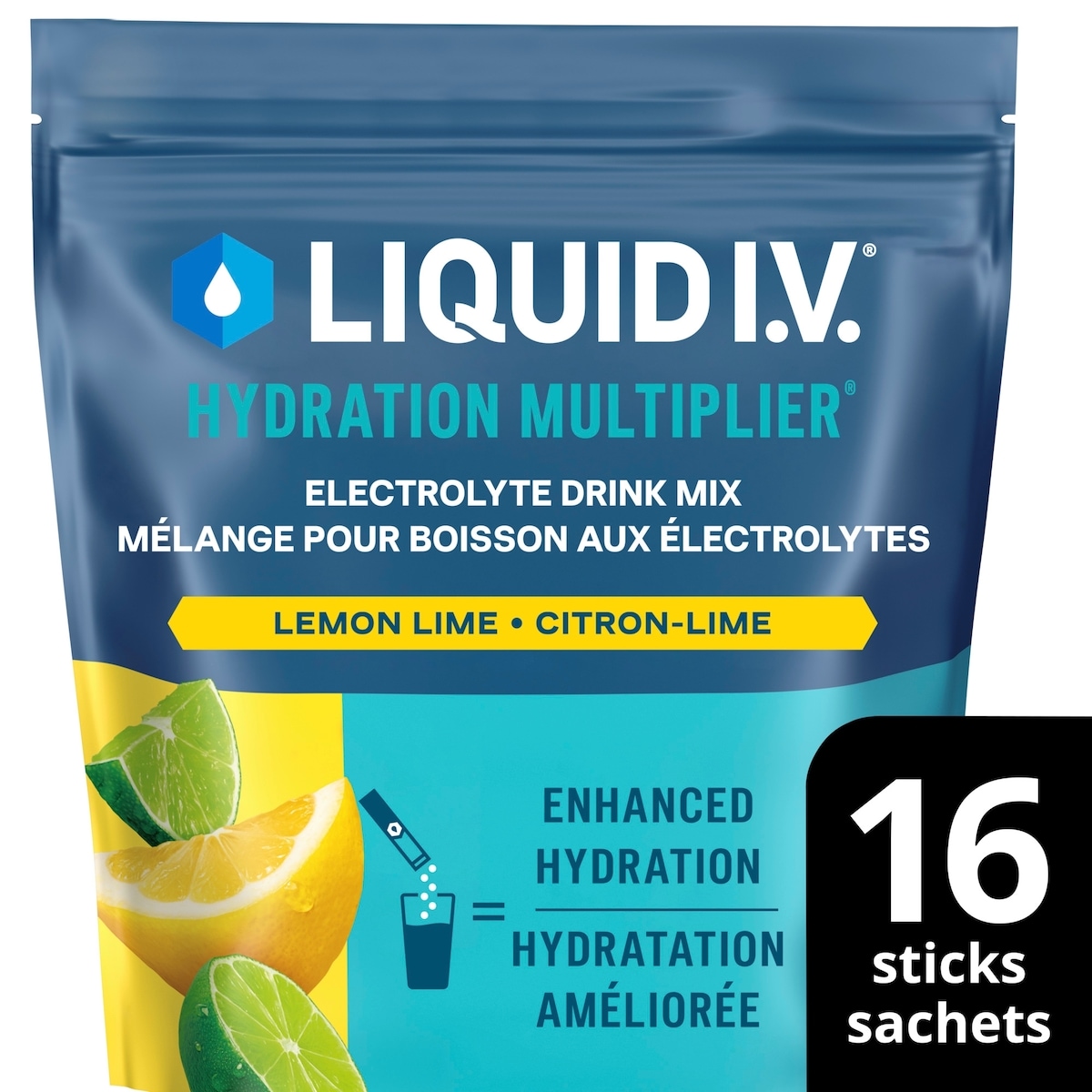 Liquid IV Mélange boisson électrolytes Citron-lime CT